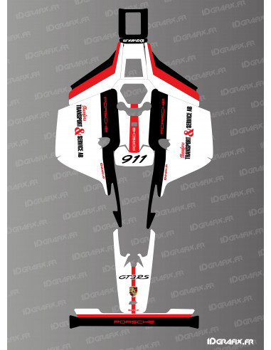 Adesivo PERSO PORSCHE Edition - Robot tagliaerba Mammotion LUBA 2 X - Idgrafix