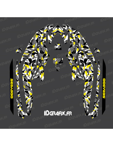 Kit décoration Camo Digital Full Edition (Jaune) - pour Seadoo GTI (après 2020) -  Idgrafix