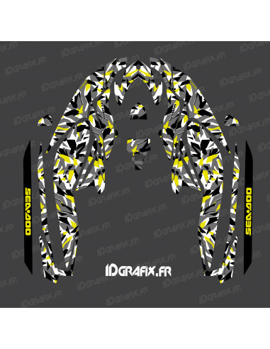 Kit décoration Camo Digital Full Edition (Jaune Lime) - pour Seadoo GTI (après 2020) -  Idgrafix