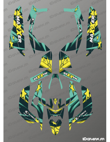 Kit Déco Color Edition (Vert/Jaune) - Kymco 300 Maxxer (après 2020) -  Idgrafix