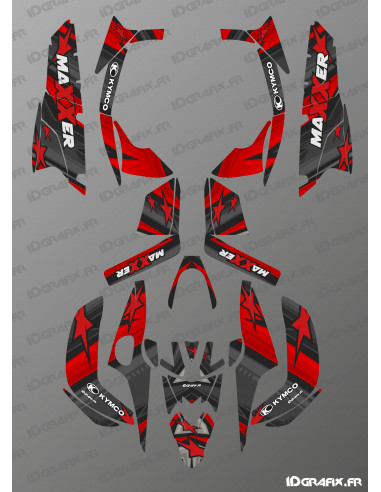 Kit Déco Color Edition (Rouge) - Kymco 300 Maxxer (après 2020) -  Idgrafix