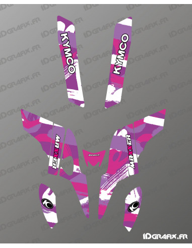 Kit Déco Tag Edition (Rose)- Kymco 300 Maxxer -  Idgrafix