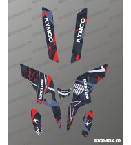 Kit gráfico Splash Edition (azul/rojo) - Kymco 300 Maxxer - Idgrafix