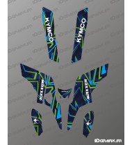 Kit gráfico Color Edition (azul/verde) - Kymco 300 Maxxer - Idgrafix