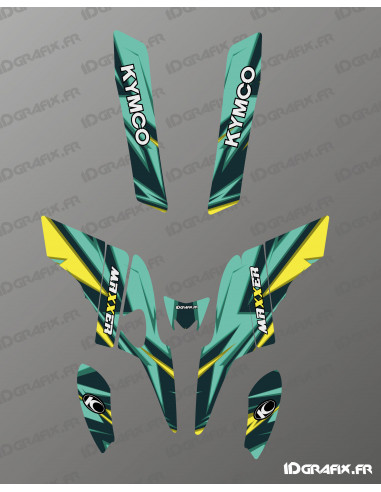 Kit Déco Color Edition (Vert/Jaune)- Kymco 300 Maxxer -  Idgrafix