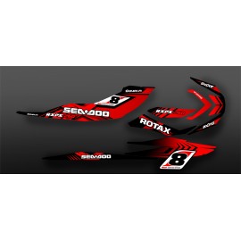 Kit de decoración 100% Personalizado Rojo para Seadoo RXP-X 260 / 300