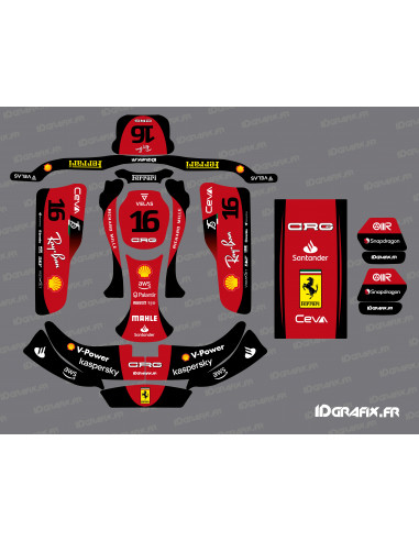 Kit grafiche Scuderia serie F1 per CRG Rotax 125 Karting