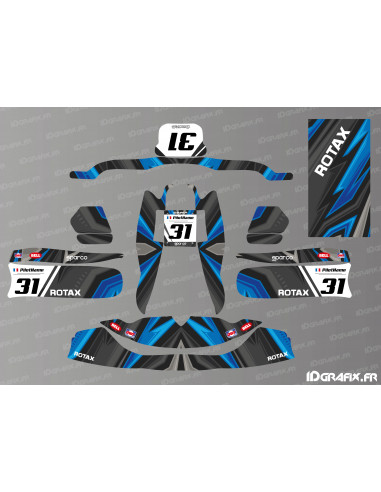 Color Edition Decoration Kit (Blue) for TonyKart Karting - OTK M7 - M10 - Idgrafix