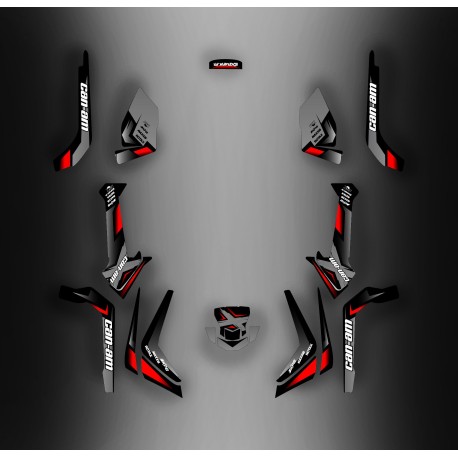 Kit décoration Wasp Edition Gris - IDgrafix - Can Am Outlander G2