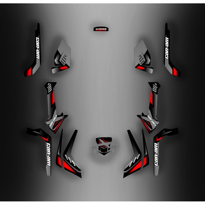 Kit dekor Wasp-Edition Grau - IDgrafix - Can-Am Outlander 500 G2 -idgrafix