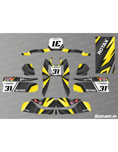 Color Edition Decoration Kit (Yellow) for TonyKart Karting - OTK M7 - M10 - Idgrafix