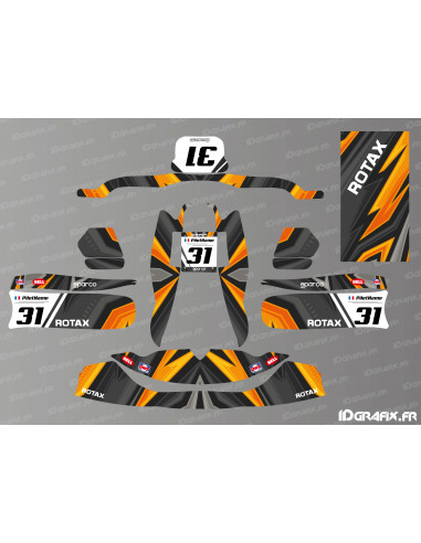 Color Edition Decoration Kit (Orange) for TonyKart Karting - OTK M7 - M10 - Idgrafix