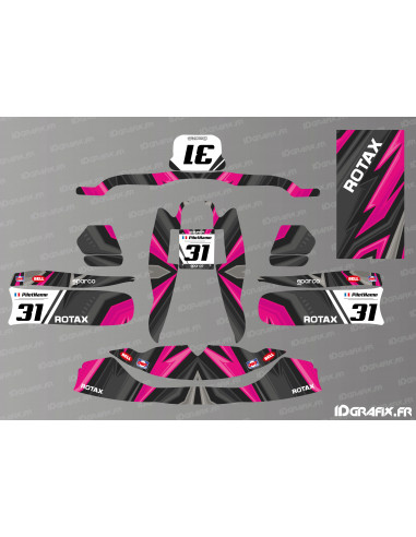 Color Edition Decoration Kit (Pink) for TonyKart Karting - OTK M7 - M10 - Idgrafix