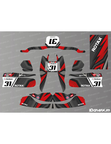 Color Edition Decoration Kit (Red) for TonyKart Karting - OTK M7 - M10 - Idgrafix