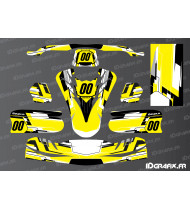 Kit de decoración Techno Edition (amarillo) para TonyKart Karting - OTK M11 - Idgrafix