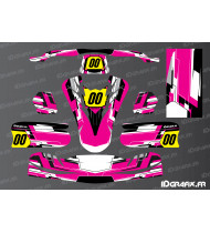 Kit de decoración Edición Techno (rosa) para karting TonyKart - OTK M11 - Idgrafix