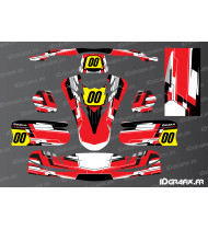 Kit de decoración Techno Edition (rojo) para TonyKart Karting - OTK M11 - Idgrafix