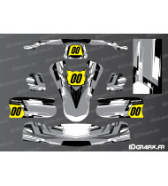 Kit de decoración Techno Edition (gris) para TonyKart Karting - OTK M11 - Idgrafix