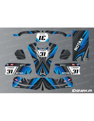 Color Edition Decoration Kit (Blue) for TonyKart Karting - OTK M11 - Idgrafix