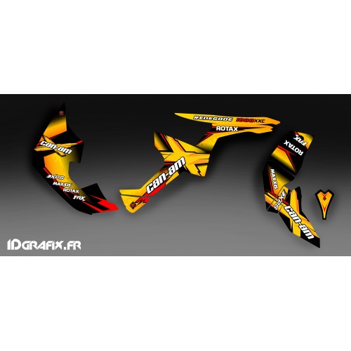 Kit de decoración de X Serie Amarilla Completo IDgrafix - Can Am Renegade -idgrafix
