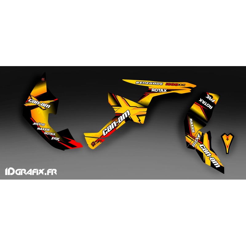 Kit dekor X Yellow-Serie Full - IDgrafix - Can Am Renegade -idgrafix