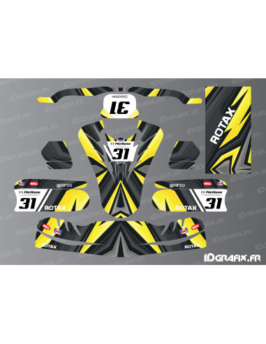 Color Edition Decoration Kit (Yellow) for TonyKart Karting - OTK M11 - Idgrafix