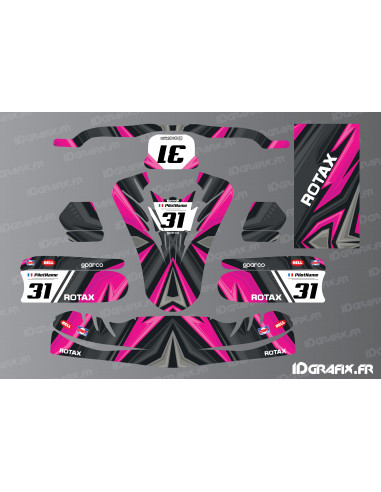 Color Edition deco kit (Pink) for Karting TonyKart - OTK M11 - Idgrafix