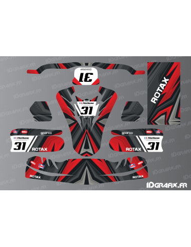 Kit di decorazioni Color Edition (rosso) per TonyKart Karting - OTK M11 - Idgrafix