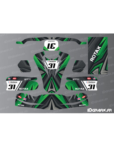 Color Edition deco kit (Green) for Karting TonyKart - OTK M11 - Idgrafix