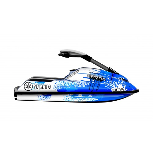 Kit décoration Splash Monster BLUE pour Yamaha Superjet 700-idgrafix