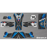 Kit di decorazione Color Edition (blu) per karting - KG 509 - Idgrafix
