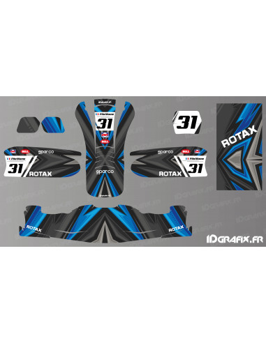 Color Edition Decoration Kit (Blue) for Karting - KG 509 - Idgrafix