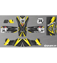 Kit di decorazione Color Edition (giallo) per karting - KG 509 - Idgrafix