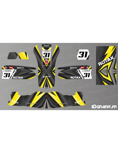 Color Edition Decoration Kit (Yellow) for Karting - KG 509 - Idgrafix