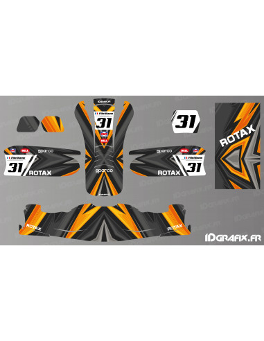 Kit déco Color Edition (Orange) pour Karting - KG 509 -  Idgrafix
