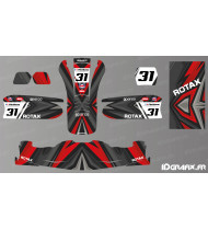 Kit di decorazione Color Edition (rosso) per karting - KG 509 - Idgrafix