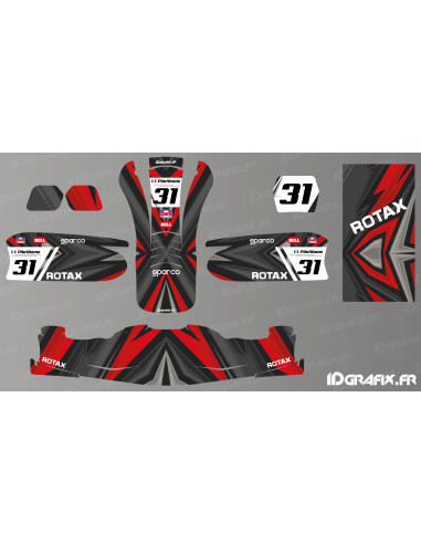 Color Edition Decoration Kit (Red) for Karting - KG 509 - Idgrafix