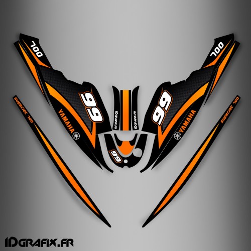 Kit décoration Orange Ltd pour Yamaha Superjet 700-idgrafix