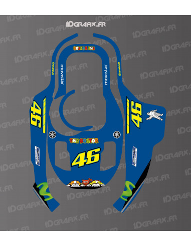 Pegatina Rossi Moto GP Edition - Cortacésped robótico KRESS KR 120E / KR 121E / KR 122E - Idgrafix