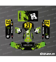 Kit de gráficos Monster Edition Sodi Racing (Negro/Verde) para kart KG BURU EVO - Idgrafix