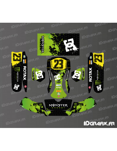 Kit gràfics Monster Edition Sodi Racing (Negre/Verd) per a kart KG BURU EVO - Idgrafix
