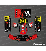 Sodi Racing Grafikset Monster Edition (Schwarz/Rot) für KG BURU EVO Karts