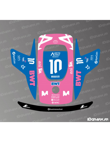 Alpine F1 Edition sticker - Dreame A1 Pro mowing robot - Idgrafix