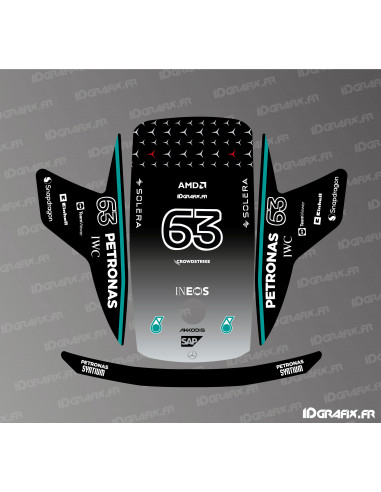 Aufkleber Mercedes F1 Edition (Russell) – Dreame A1 Pro Mähroboter – Idgrafix