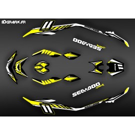 Kit de decoración de Med Chispa Amarilla para Seadoo Chispa