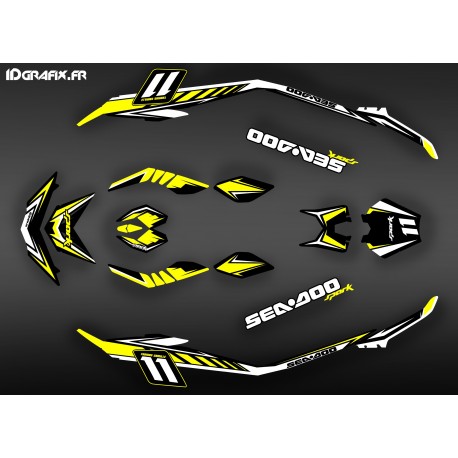 Kit de decoració Med Espurna Groga per a Seadoo Espurna -idgrafix