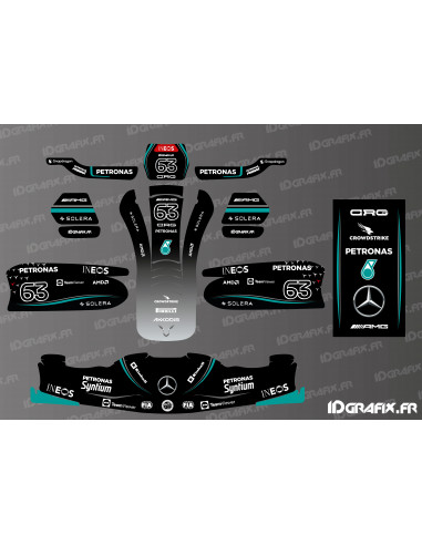 Mercedes F1-Serie Deko-Kit für Kartsport - KG 509