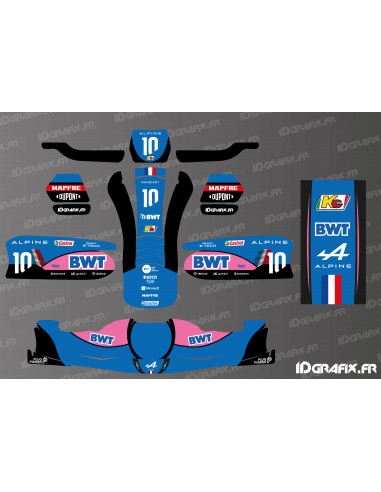 Kit de decoració Alpine sèrie F1 per a karting...