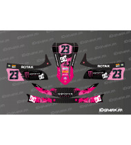 Kit grafico Monster Edition (rosa) per kart Mini/Cadet MK 14 - Idgrafix