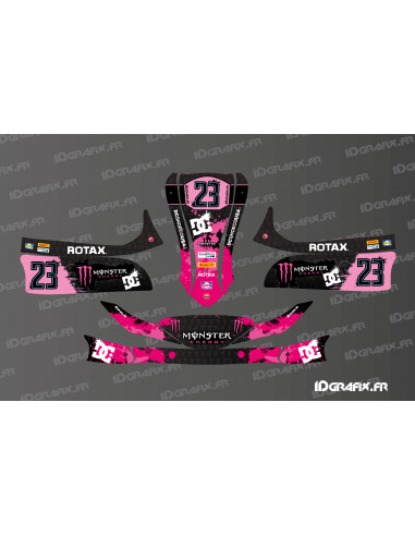 Kit gràfic Monster Edition (Rosa) per a karts Mini/Cadet MK 14 - Idgrafix